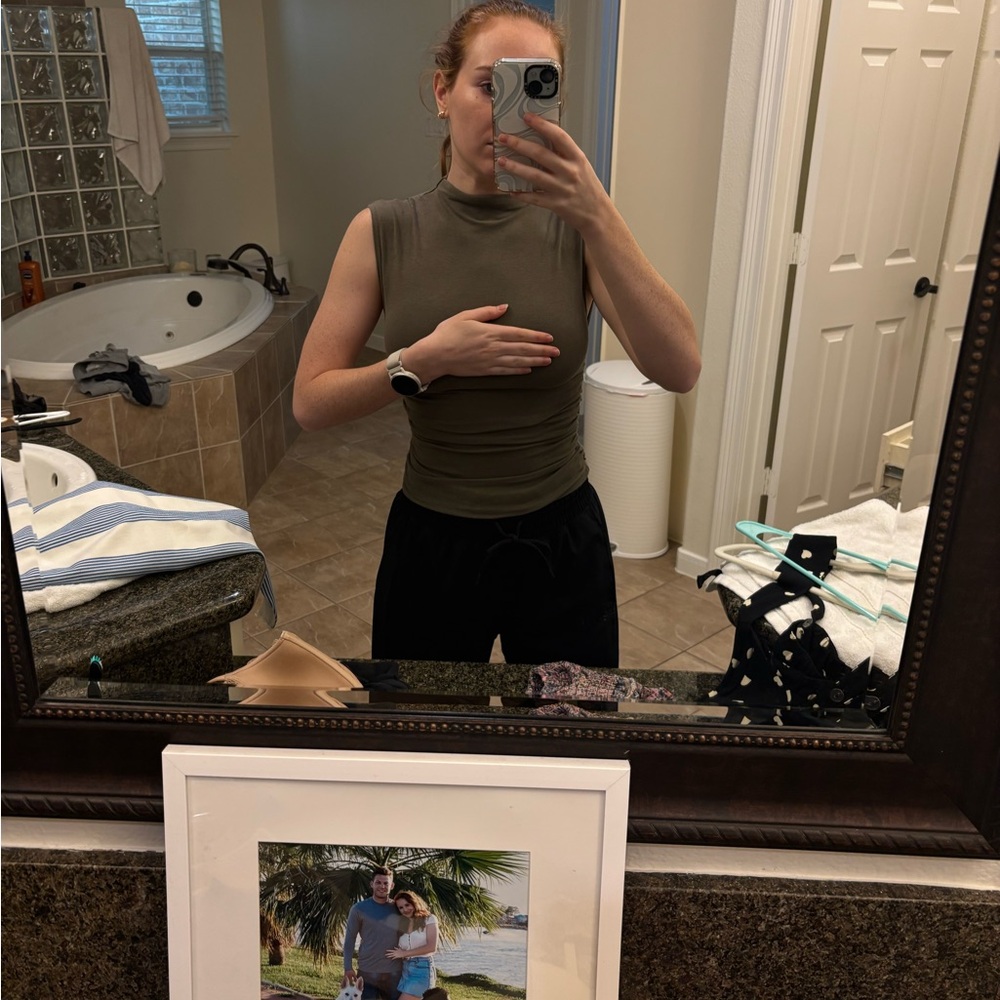Olive Sleeveless Women's Top
